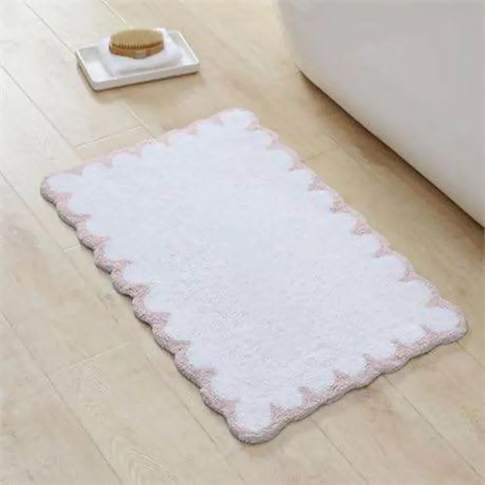 Scallop Cotton Bath Rug, 30